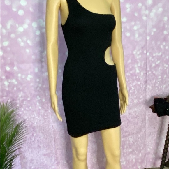 🥀TRIPP NWT serpent dress, stretches, open on side to back, one shoulder goth - Picture 8 of 14